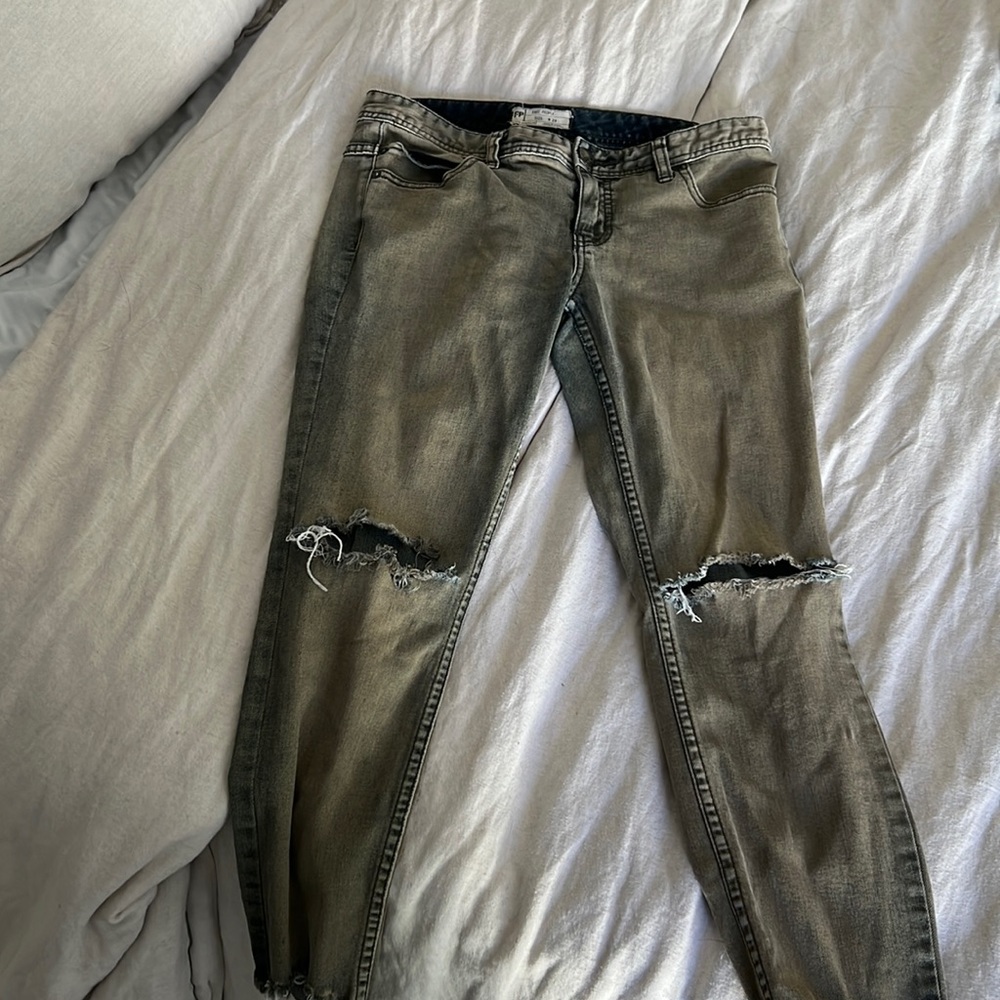 Free People Vintage wash jeans